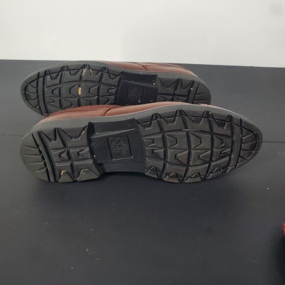 Dockers Shoes Mens Size 10 Brown Cap Toe Leather Derby Oxford Lug Sole 90-8560 - Picture 10 of 10